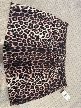 Pacsun NWT Leopard Print Pink Mini Skirt 26